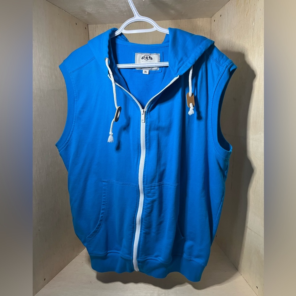 Blue Sleeveless Vest